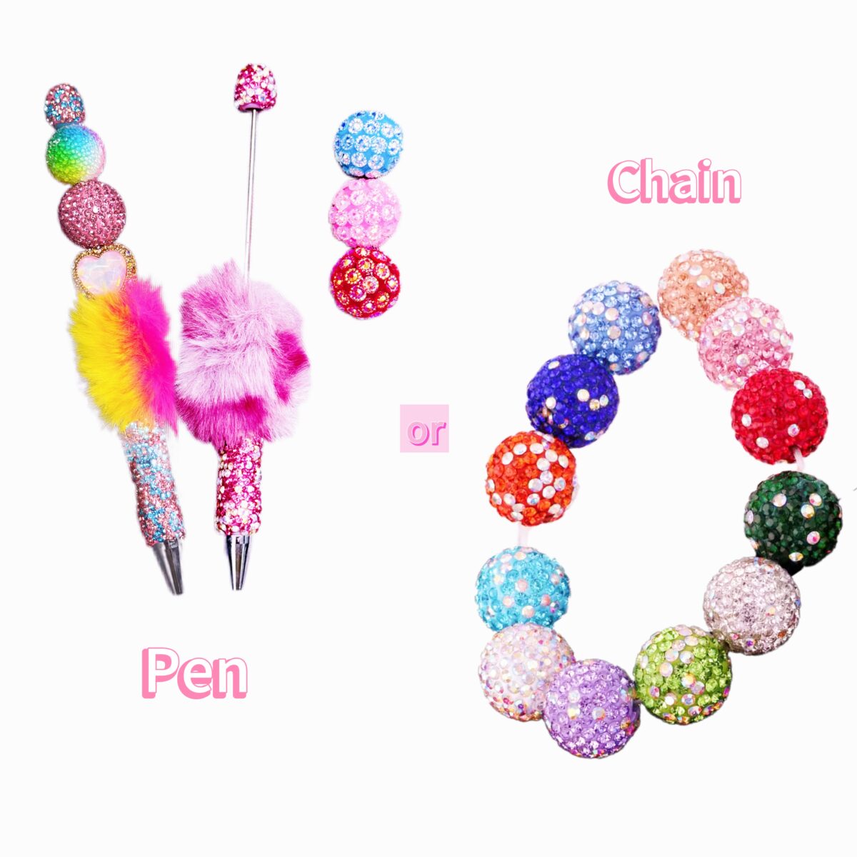 [NEW] Acrylic Beads Lucky Bags - Open in Live - for Beaded Pen Chain DIY - Image 2